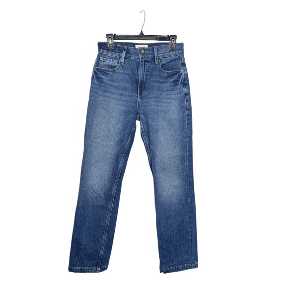 Frame Heritage Le Sylvie Slender Straight Jeans in Halston Wash - Picture 2 of 6